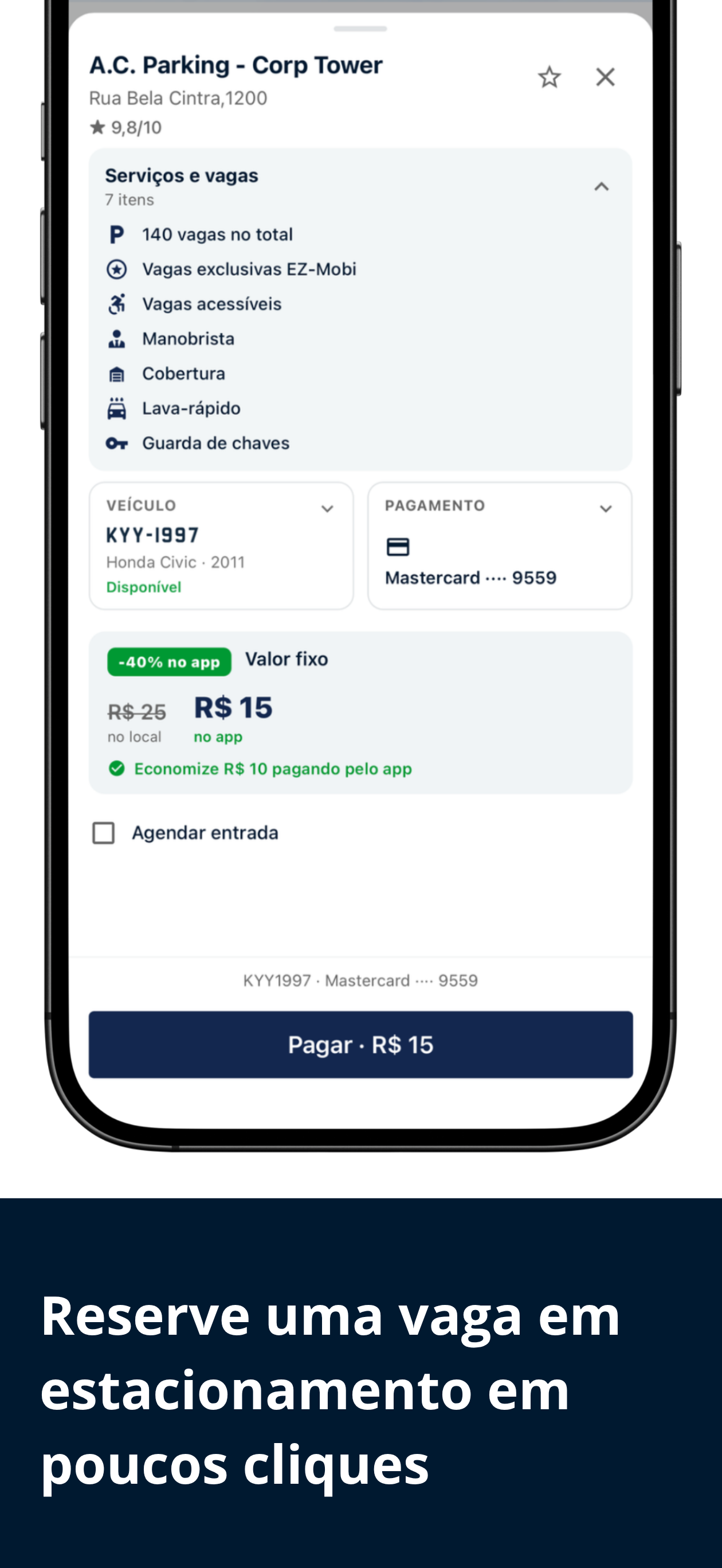 Cadastro e gestão de veículos no app